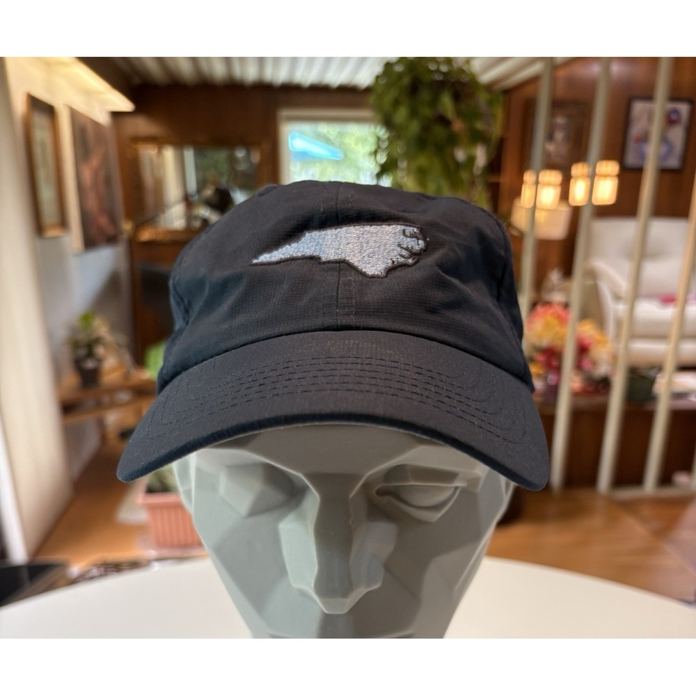 Imperial North Carolina State Hat Navy Blue Adjustable Cap Ripstop Polyester USA